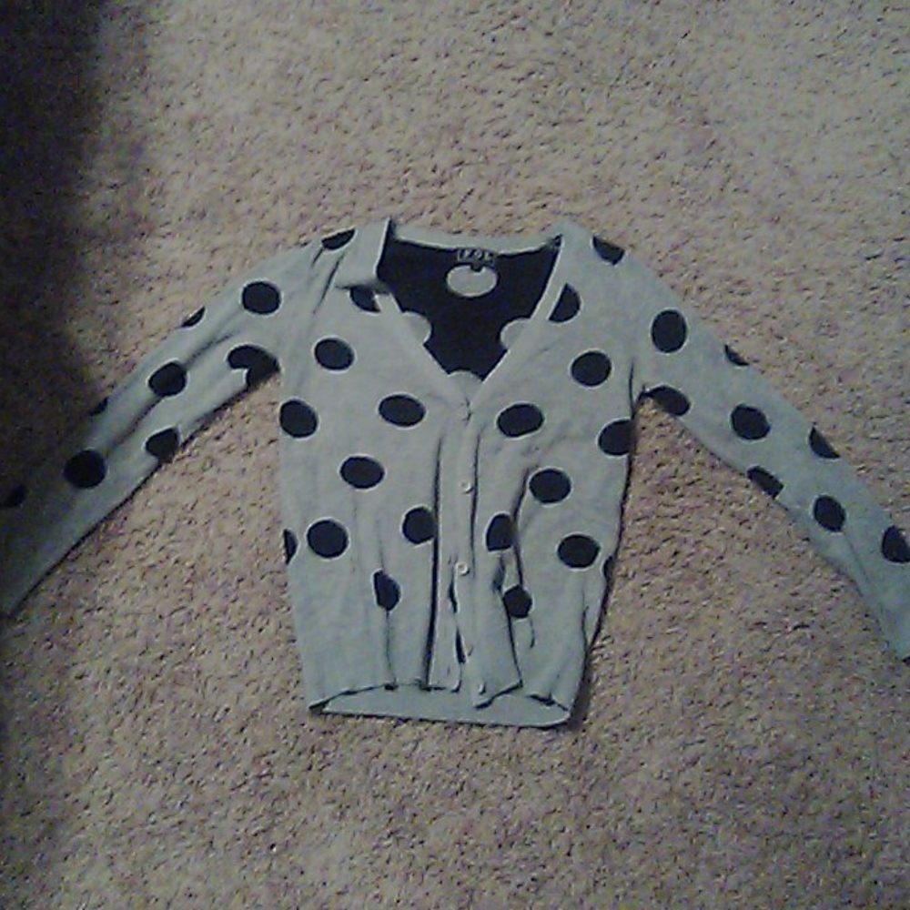 Polka dot cardigan